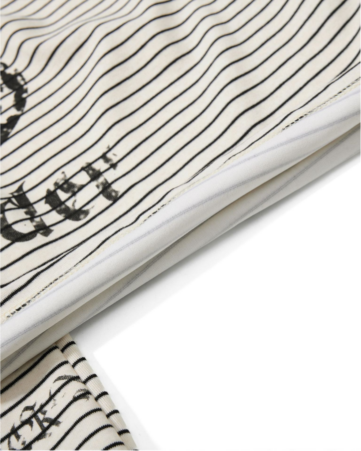 Striped Gothic Graphic Wide Pants