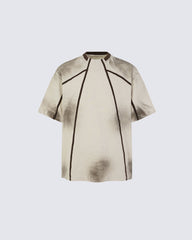 American Vintage Contrast Stitch Graphic Tee