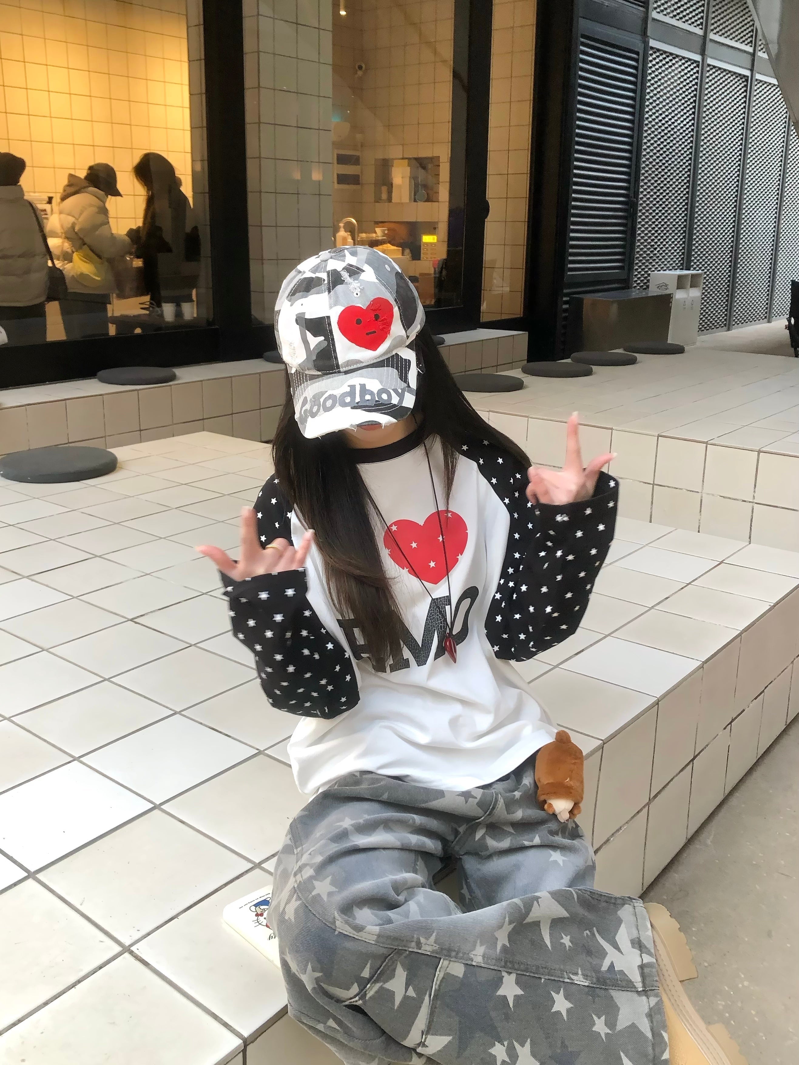 Omirad “I ♥ EMO” Raglan Long Sleeve Tee