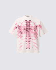 Abstract Skeleton Graphic Short Sleeve Tee