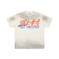 DUAA Worldwide 1993 Stamp‑Style Double‑Sided Vintage Graphic Tee
