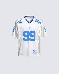 Retro-Inspired Oversized Football Jersey
