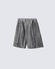 Retro Washed Nnique Drawstring Athletic Shorts