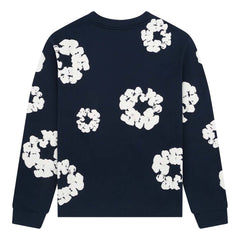 Denim Tears Cotton Wreath Navy Long Sleeve Tee