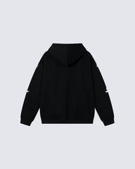 Autumn Winter Gradient Skeleton Print Hoodie