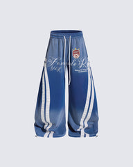 Retro Casual Versatile Striped Trousers