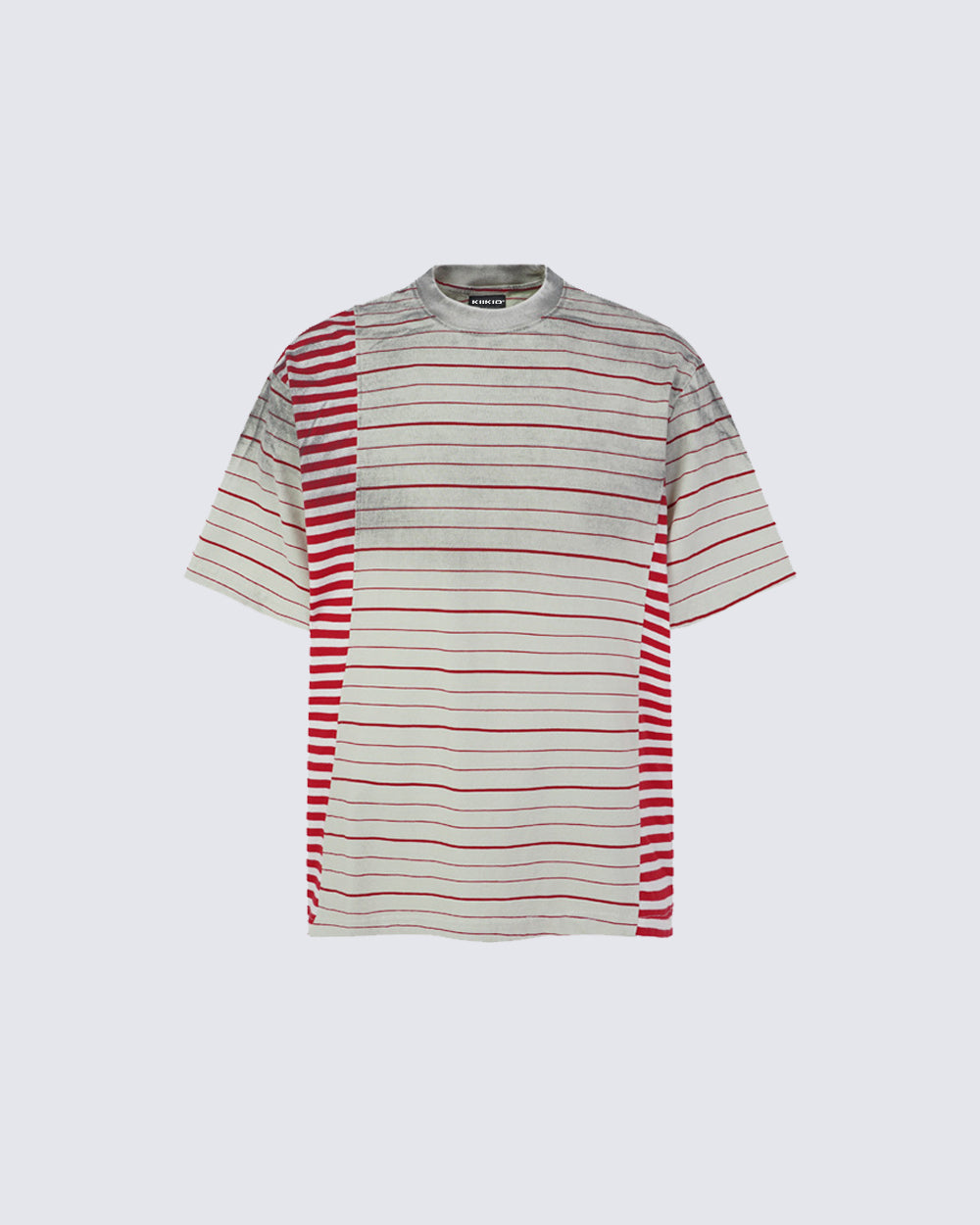 Retro Classic Striped Distressed Short-Sleeved T-Shirt