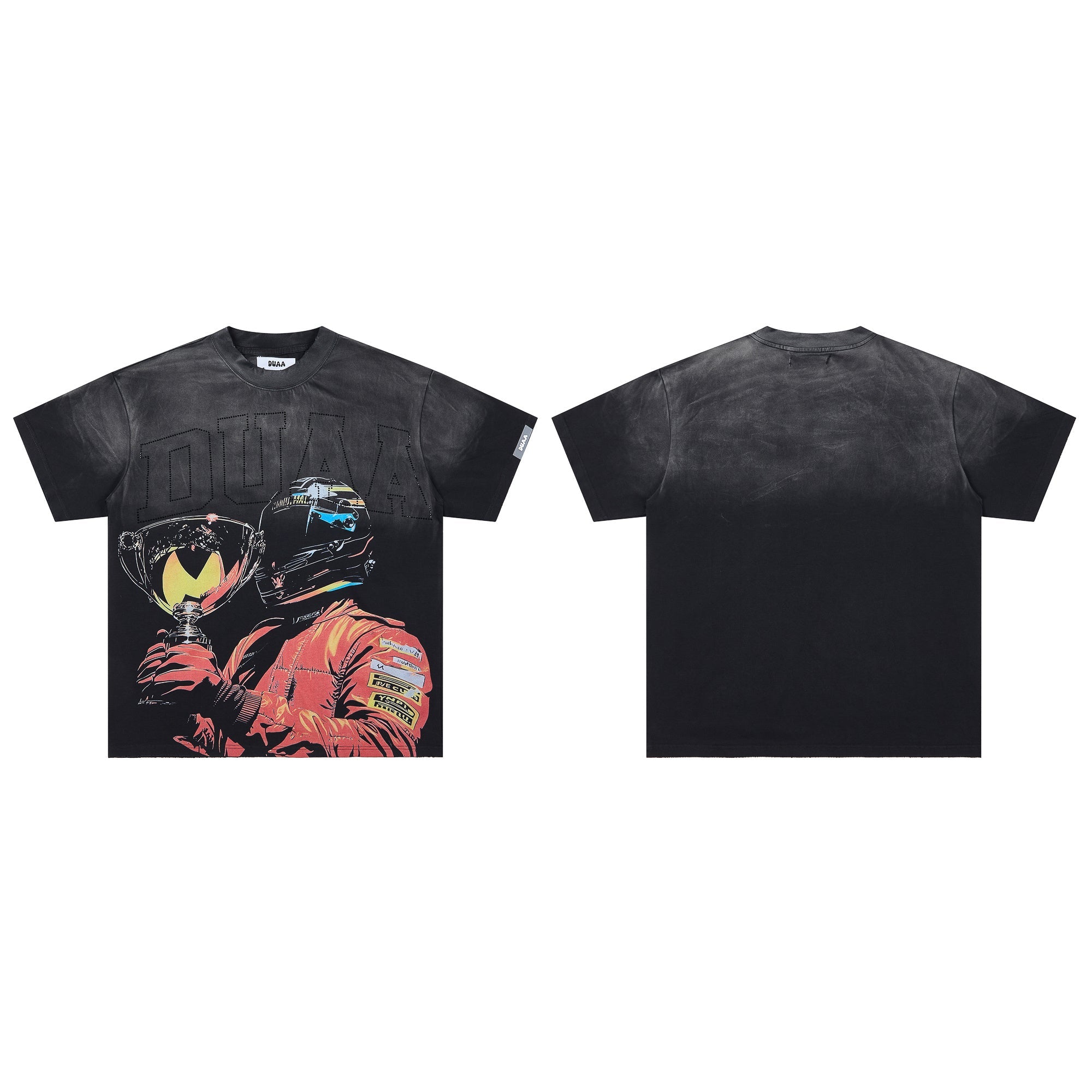 DUAA Racing Champion Trophy Retro Motorsport Graphic Tee