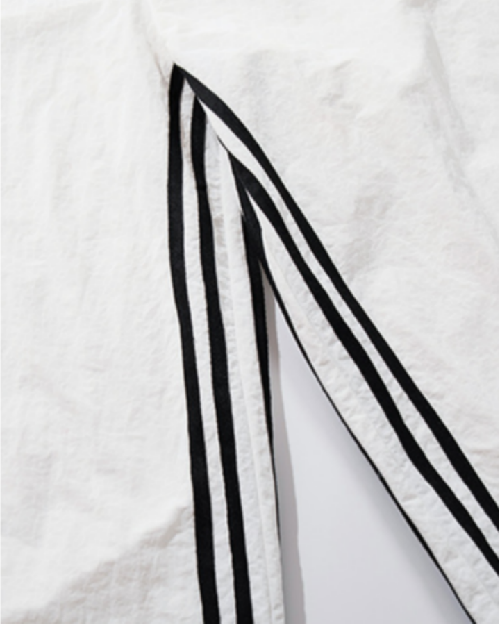 American-Style Minimalist Striped Casual Pants