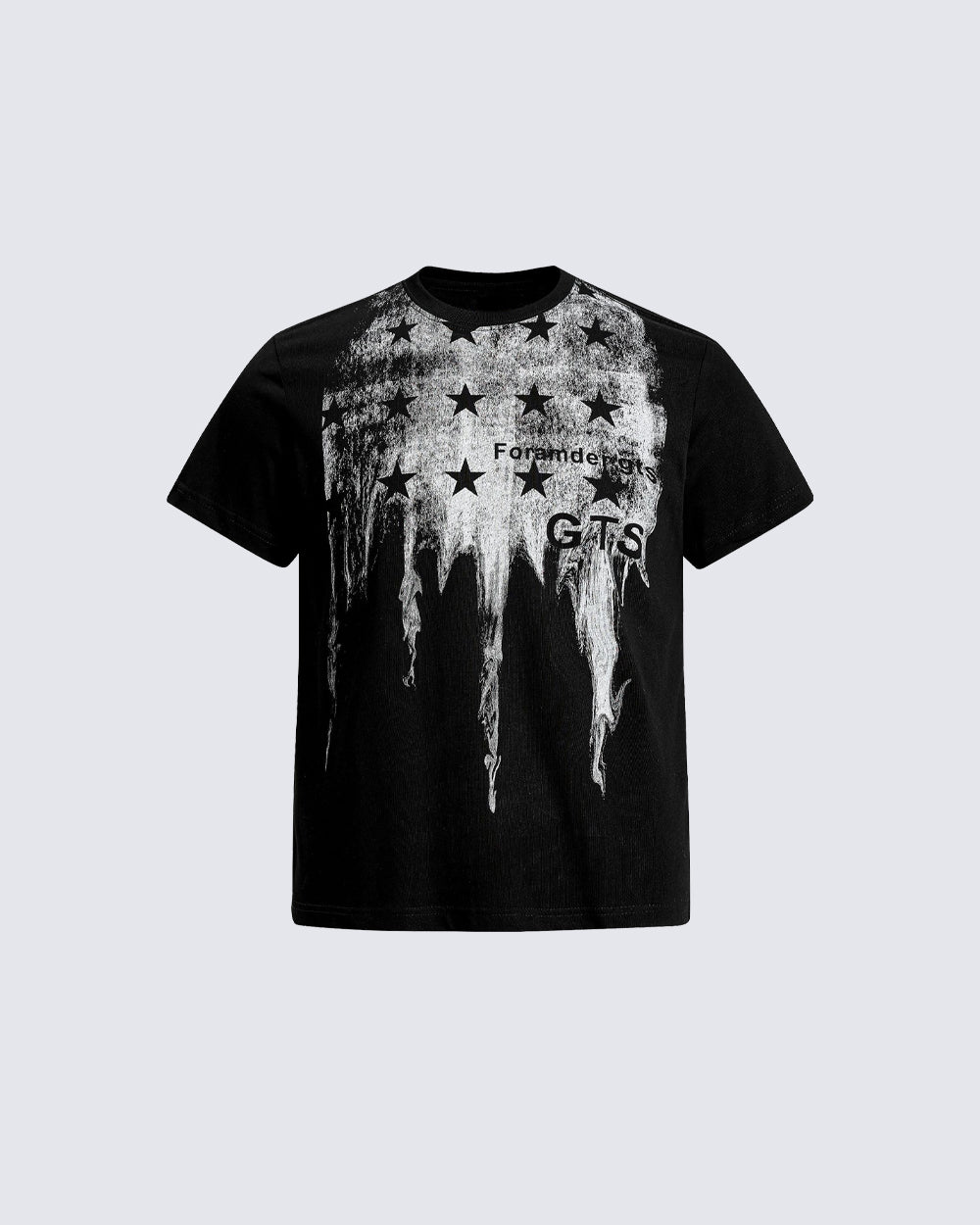 American Casual Retro Star Print T-Shirt