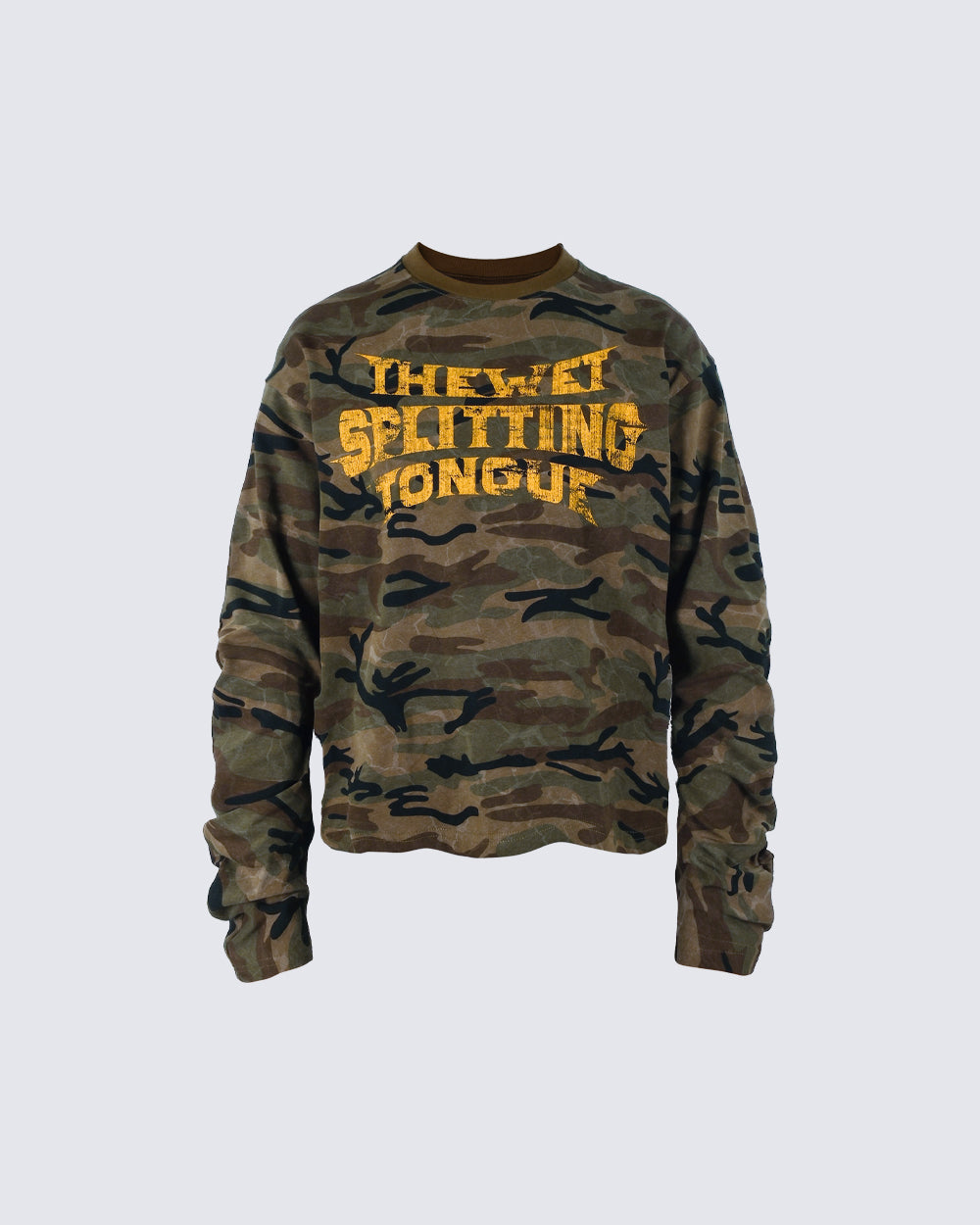 Camo Long Sleeve with Curved Blade Design