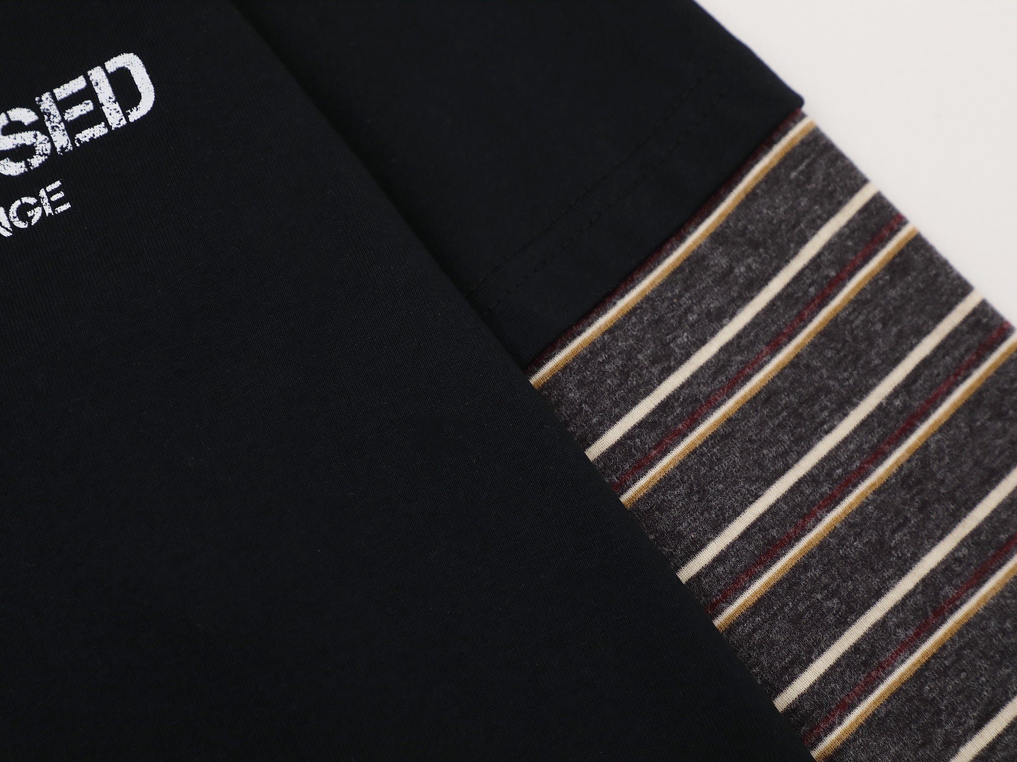 Omirad Layered Graphic Long Sleeve Polo