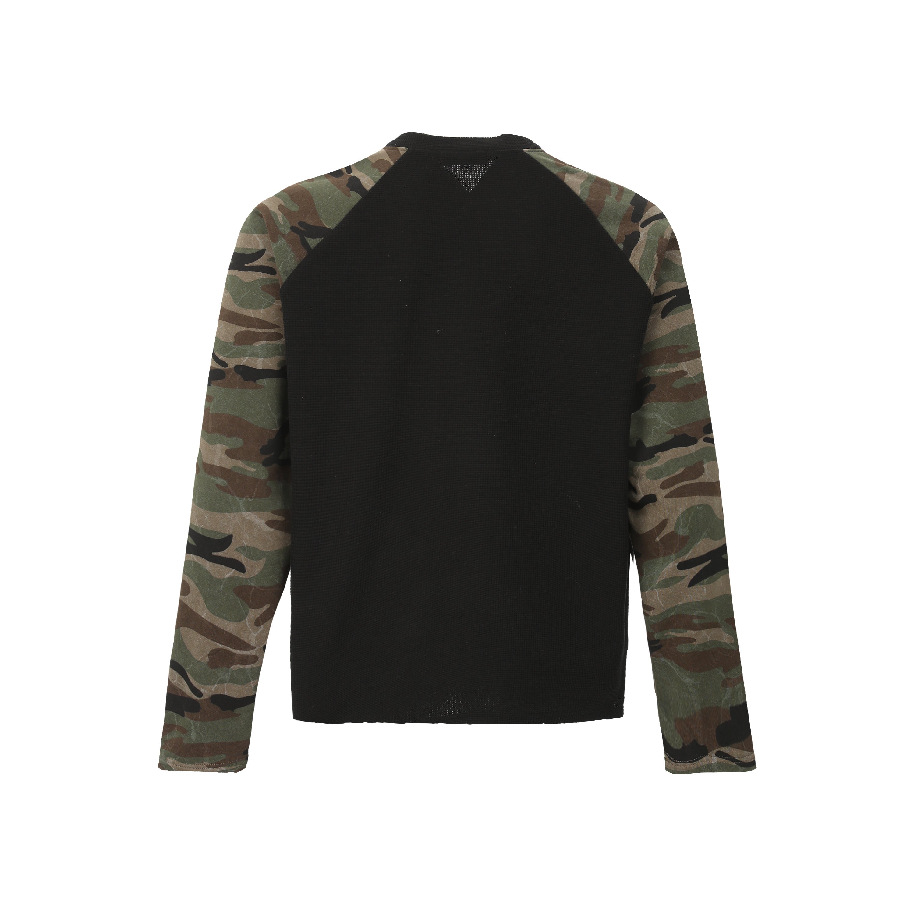Omirad Camo-Sleeve Varsity Graphic Long-Sleeve Tee
