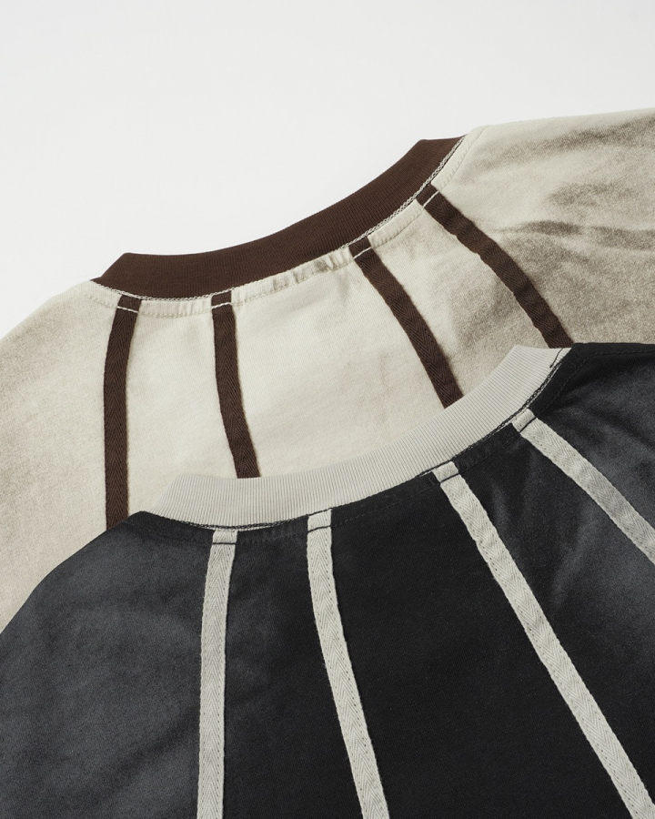 American Vintage Contrast Stitch Graphic Tee