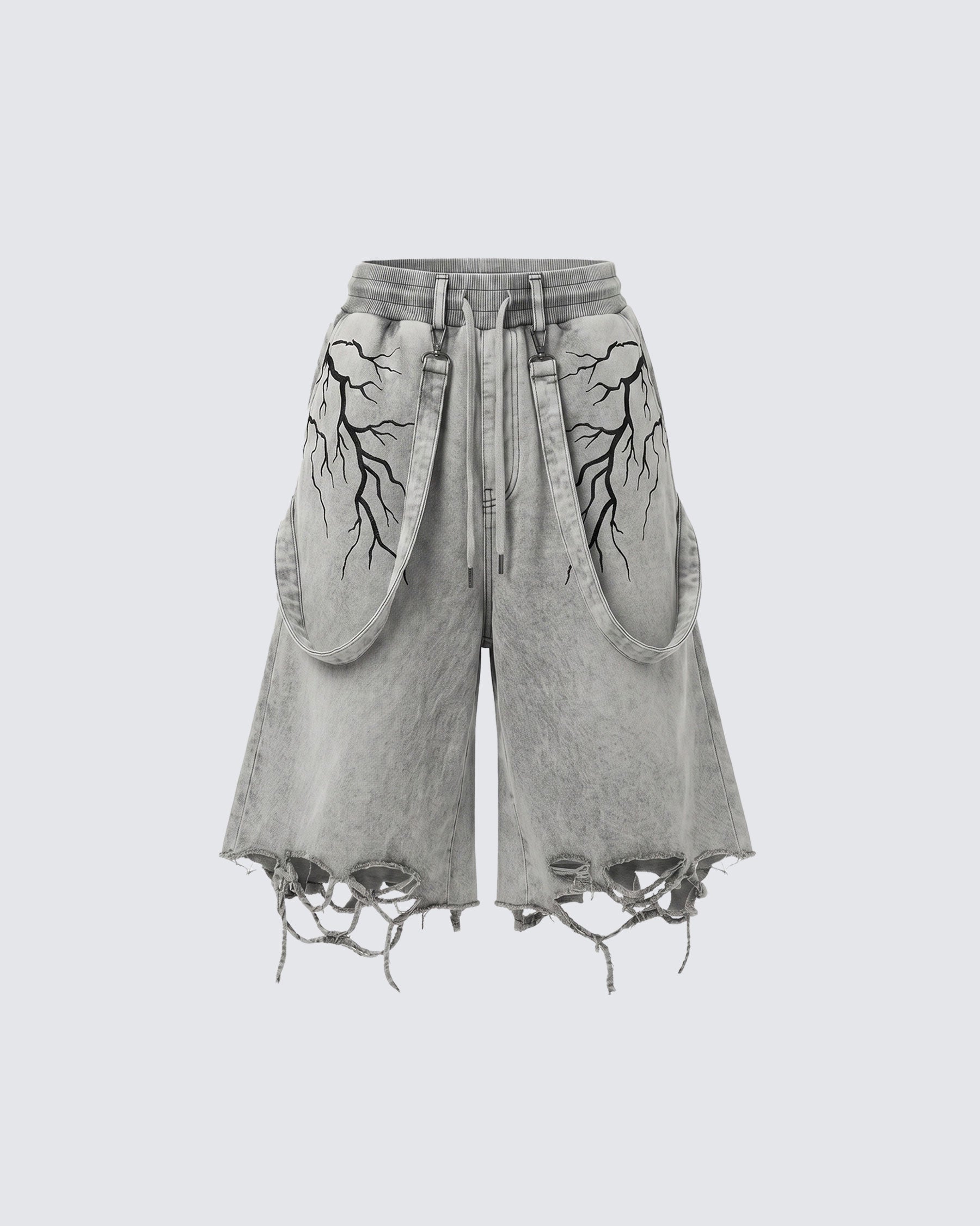 LIGHTNING Series | New Strap Wide-Leg Shorts